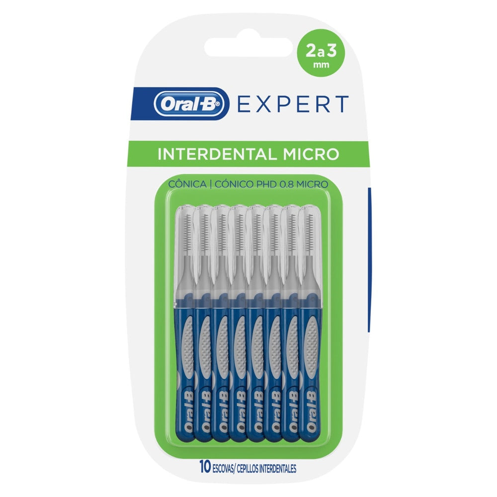 10 Pack of Oral B Expert Interdental Brushes for Cleaning Between Teeth and Massaging Gums