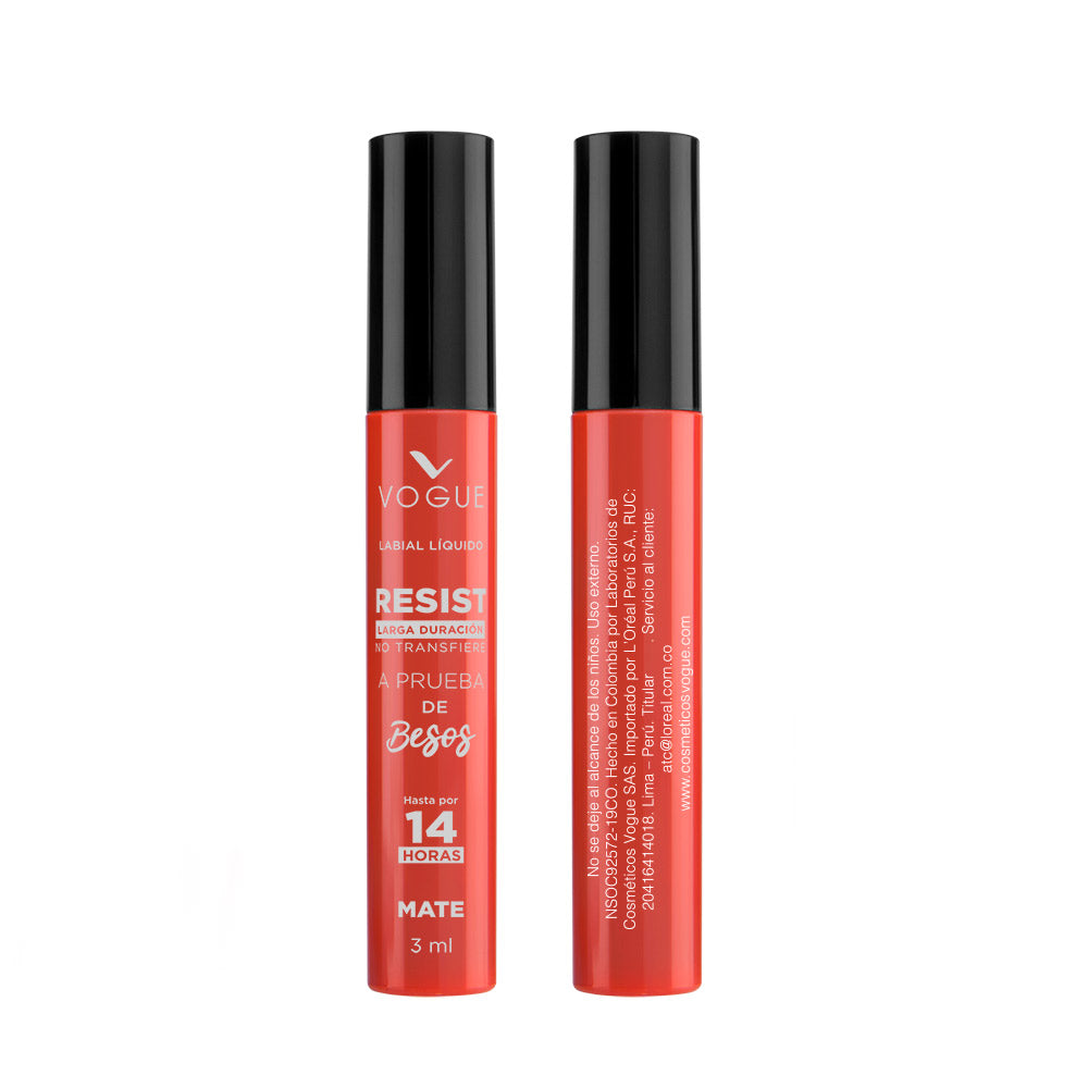 Vogue Resist Dreamy Lipstick Liquid: Pigmented, Creamy Texture, Lightweight, Vitamin E & Jojoba Oil (3Ml)