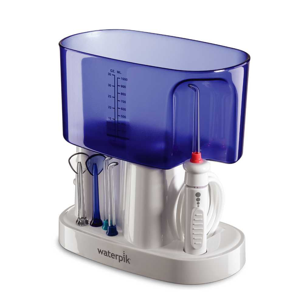 Waterpik Family Oral Shower: 1200 Jets of Water Per Minute with 4 Nozzles and Tongue Cleaner Attachment for Deep Cleaning